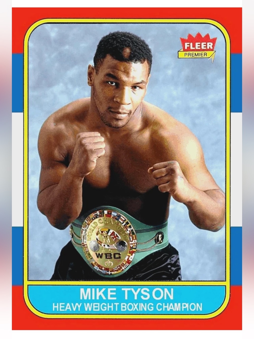 ❤️ NOW $6 ❤️ Iron Mike Tyson 2018 Sports 1986 Retro Style Boxing Champion Card